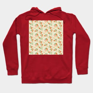 Vintage watercolor folk flowers Hoodie